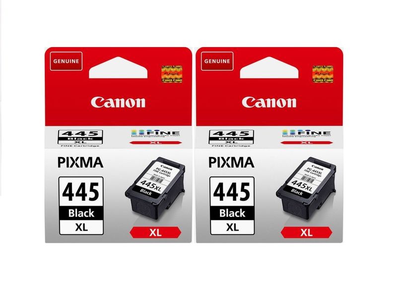 Canon 445XL Black Genuine ink Cartridge - 2 Sets - SBR Bundle