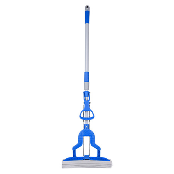 Kleaner squeeze sponge folding pva mop telescopic stainless steel handle