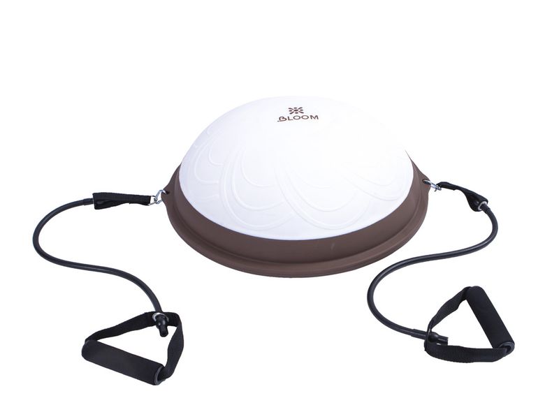 Bloom Bosu Ball Balance Trainer with Cables - 47x15cm - Various Colours