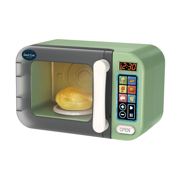 Pretend &amp; Play Microwave with Lights, Sound &amp; Colour Changing Food - Green