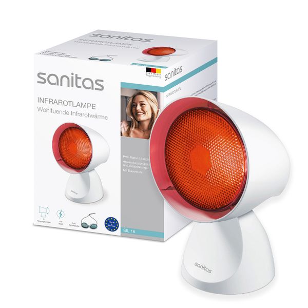 Sanitas Infrared Lamp 150W Heat Lamp Soothes Colds &amp; Muscle Strain | SIL 16