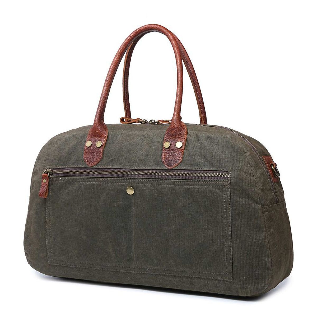 Vivace Canvas and Genuine Leather Overnight Bag Shop Today. Get it