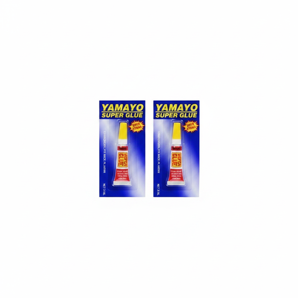 Yamayo Superglue 2.5g Tube - 12 Piece Fast-Drying Adhesive Set - 2 Pack