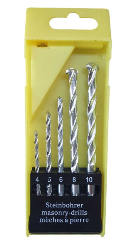 Masonry Drill Bit Set 5 Piece 4mm To 10mm Shop Today Get It