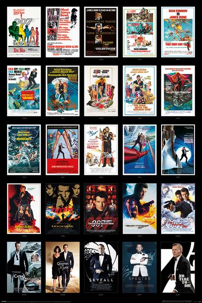 James Bond (25 Films) Poster