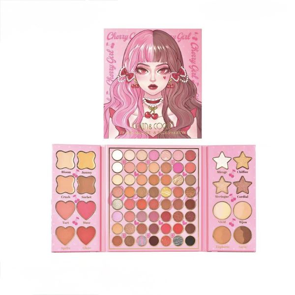 72-Color Sweet &amp; Cool Cherry Face Makeup Palette
