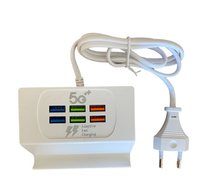 Six USB Ports High Speed Socket 5G++ 3.1A Stand Charger