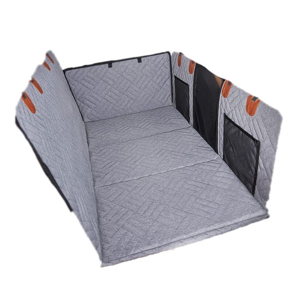 Waterproof Dog Car Seat Cover - Gray, Removable &amp; Hard Bottom