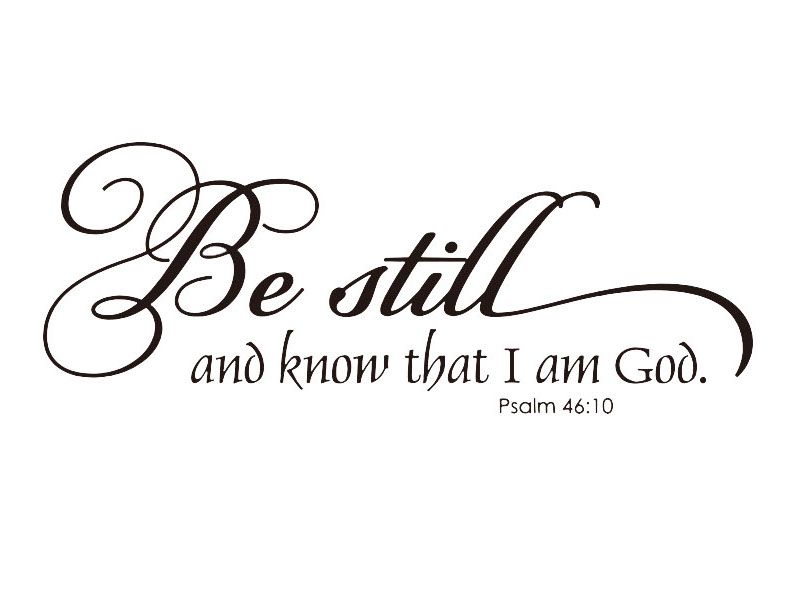 Sticker Art: Wall Sticker - Bible: Psalm 46:10