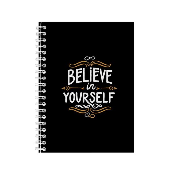 Yourself A5 Notebook Spiral Lined Motivational Words Graphic Notepad 113