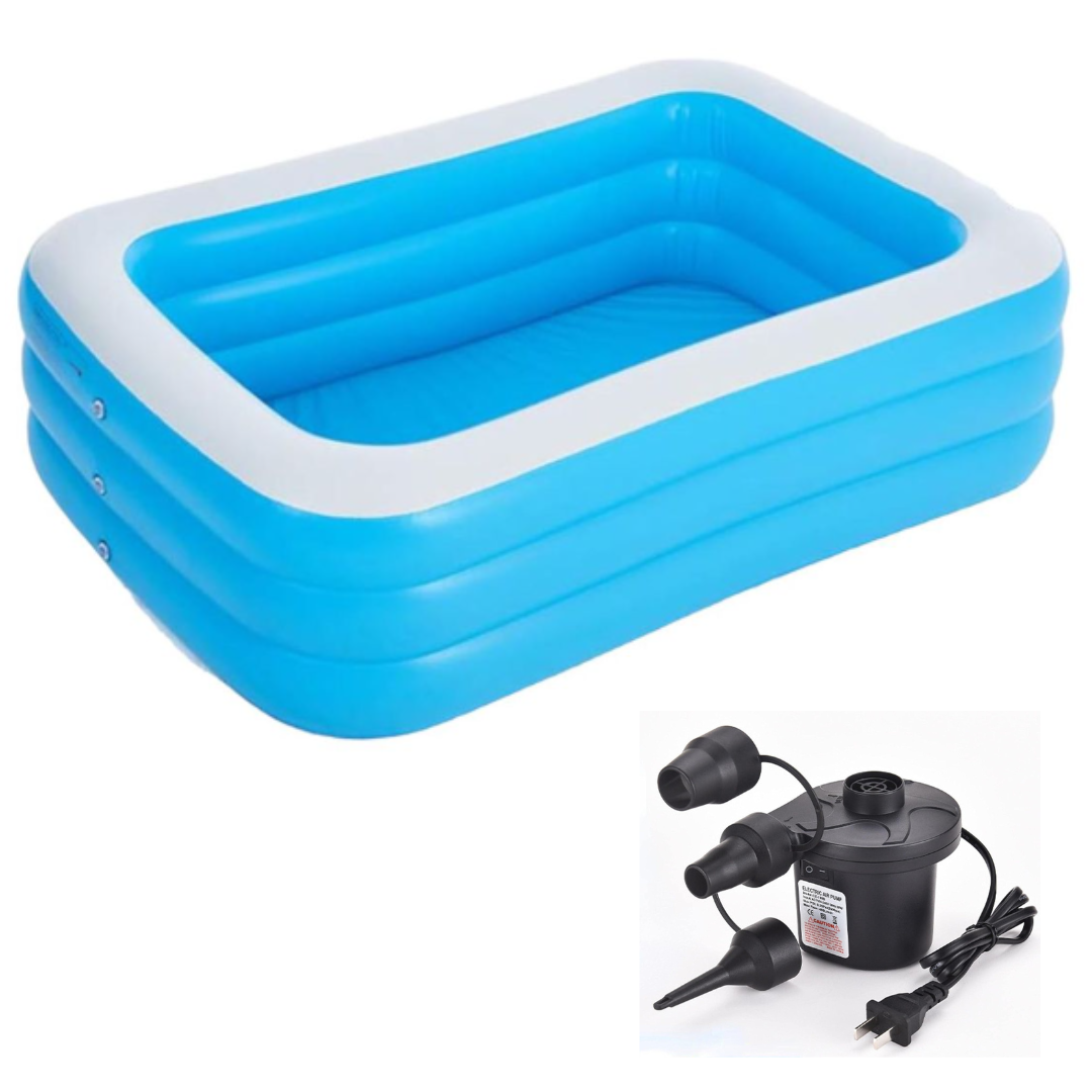 Air-Filled Garden Pool/Electric Air Blower | Shop Today. Get it ...