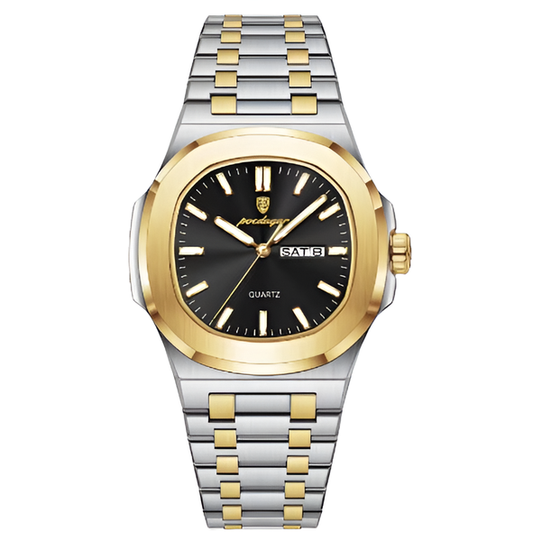 Mens Poedagar Luxury Watch Square Dial Luminous image