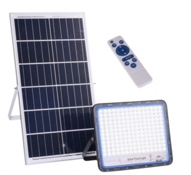 1000W Solar Powered LED Flood Light With Panel Remote