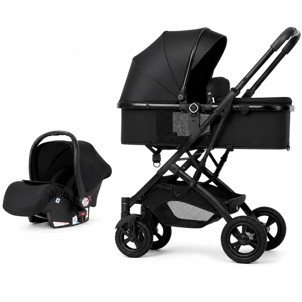 Baby Travel System Stroller with Infant Car Seat Black