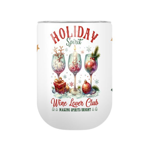 Holiday Spirits - Christmas Double Wall Stainless Steel Travel Cup - 360ml