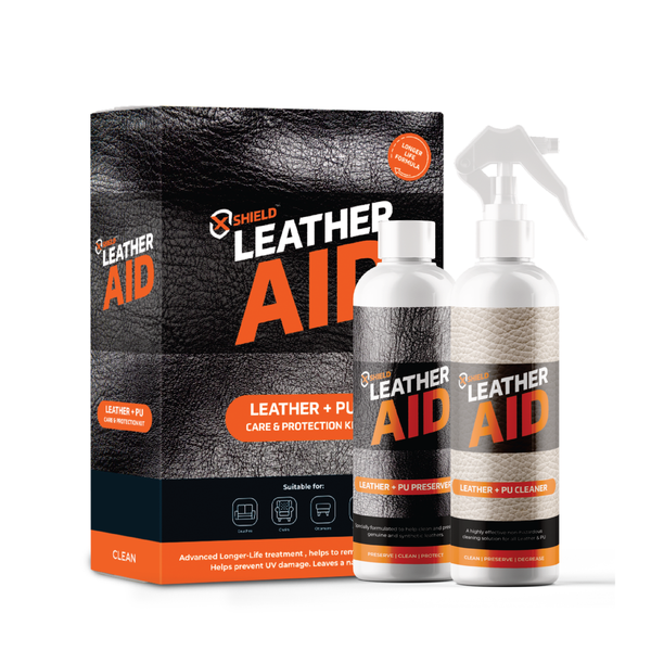 XShield Leather Aid Leather + PU Care and Protection Kit