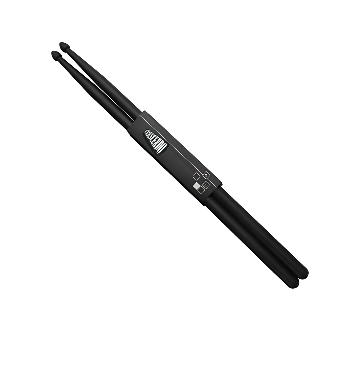 Crescendo Premium Black Nylon Drum Sticks 5A Durable Non-Slip