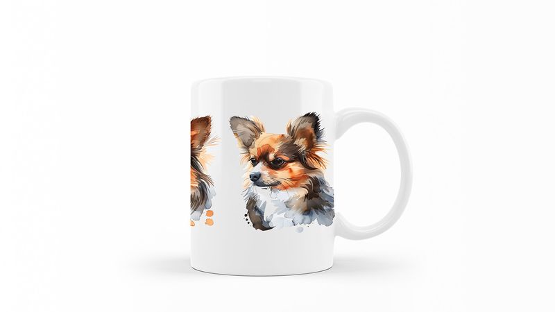Papillon Printed Coffee Mug
