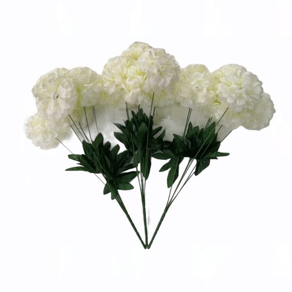Artificial Flowers 3 Piece -Off White
