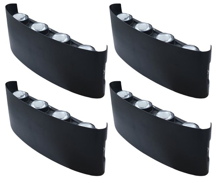 Hello Today Elegant 4 way Up and Down Wall Light Fixture 8W - 4 Pack