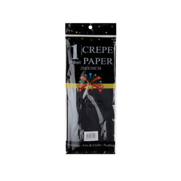 Premium Quality Stationary- Black Crepe Sheet x 2