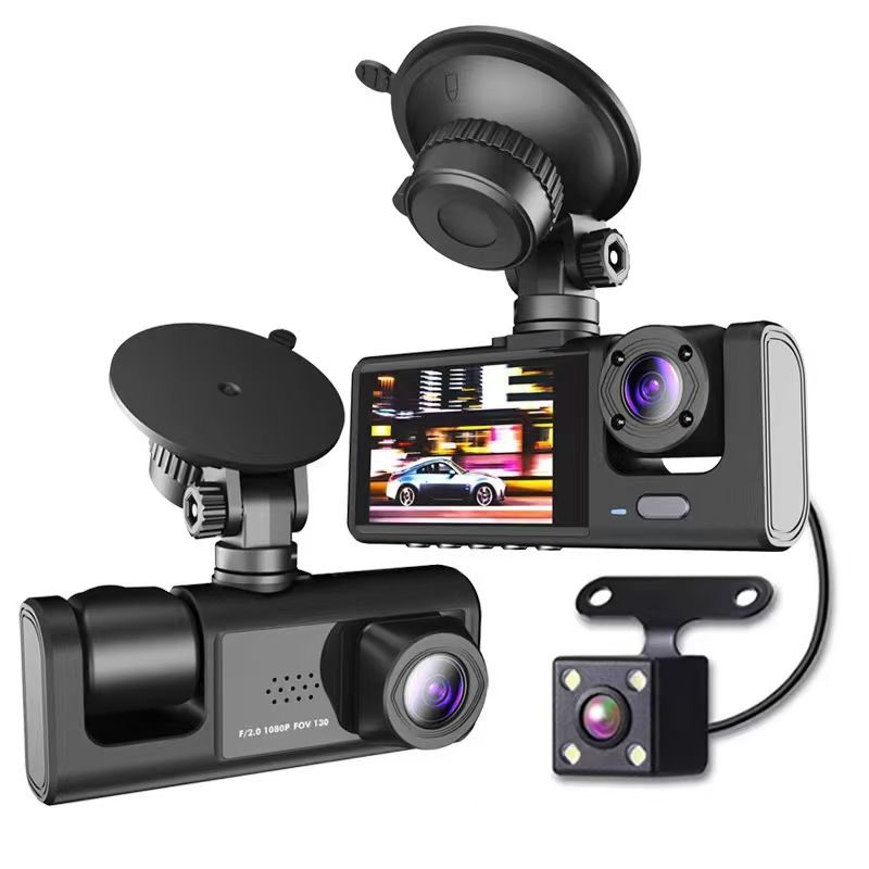 Dash Camera for Cars HD1080P Clear Three-Lens FHD Dash Cam