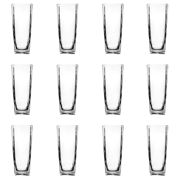 Modern Elegant Drinking Glasses - Set of 12