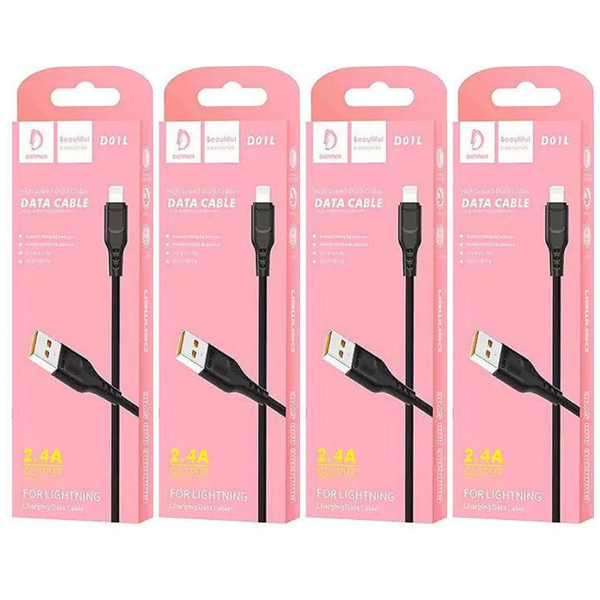USB to Lightning Cable [4 Pack] Denmen D01L
