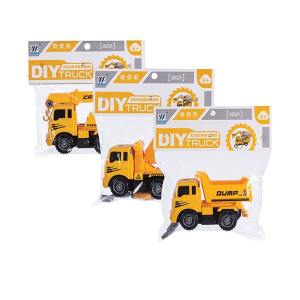 Toy DIY Construction Truck 23cm (3 Pack)