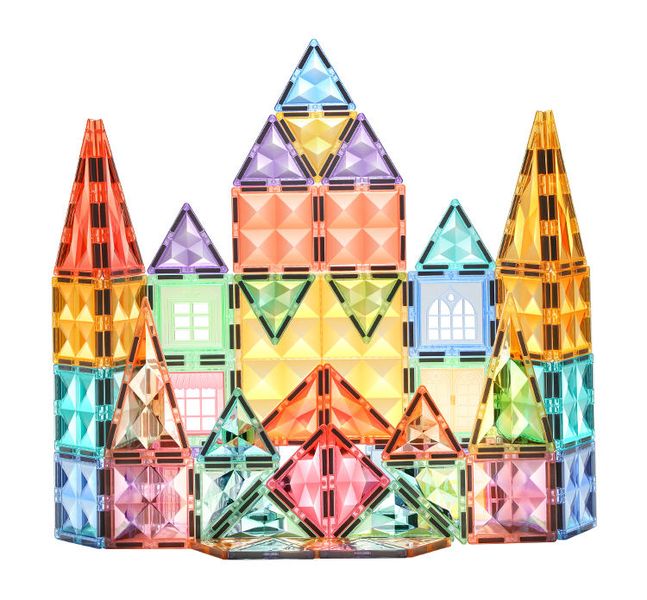 Kebo Magnetic Tiles 70 Piece Magnet Building Blocks for Kids Building Set