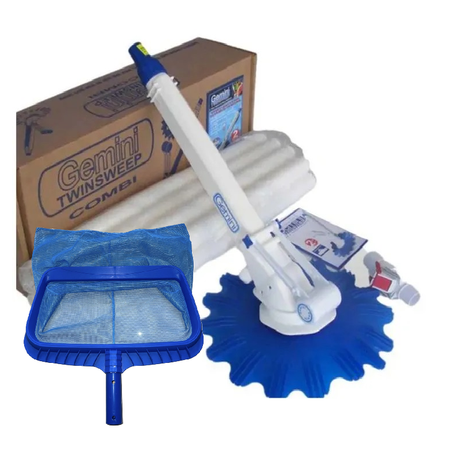 Gemini Twinsweep Pool cleaner and heavy duty Leaf rake combo Image