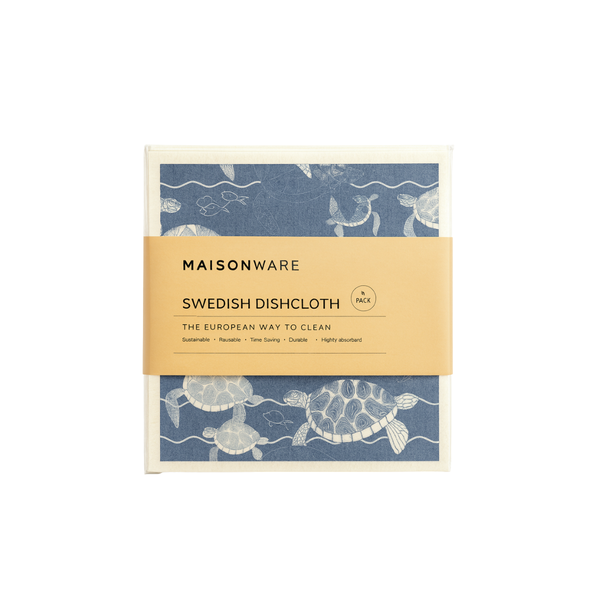 4 Piece Set Swedish Dish Cloths - Beach