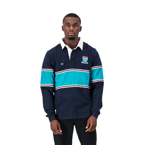 Old School Stellenberg LS Rugby Jersey-SB Blue