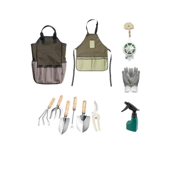Alanes 12 Pieces Garden Tool Set Heavy Duty Gardening Hand Tools