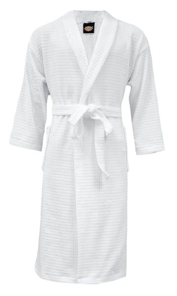 Snuggle Soft Terry Bathrobe -Shawl Collar -Popcorn- Absorbent Dressing Gown