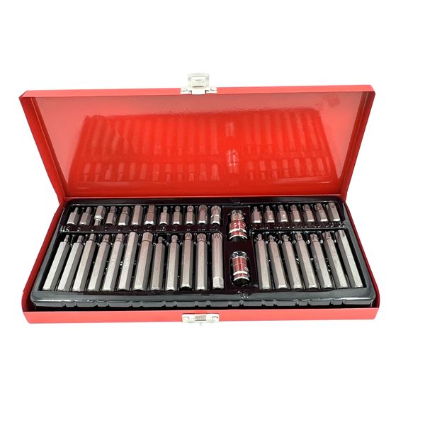 40 Pieces Bit Set Hex and Spline Bit Set