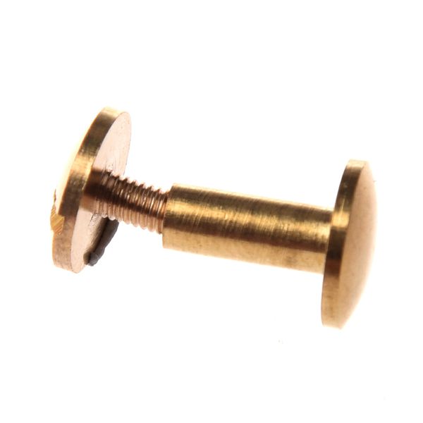 10x Arc Solid Brass Button Stud Screw Nail Leather Rivet Belt 10mm