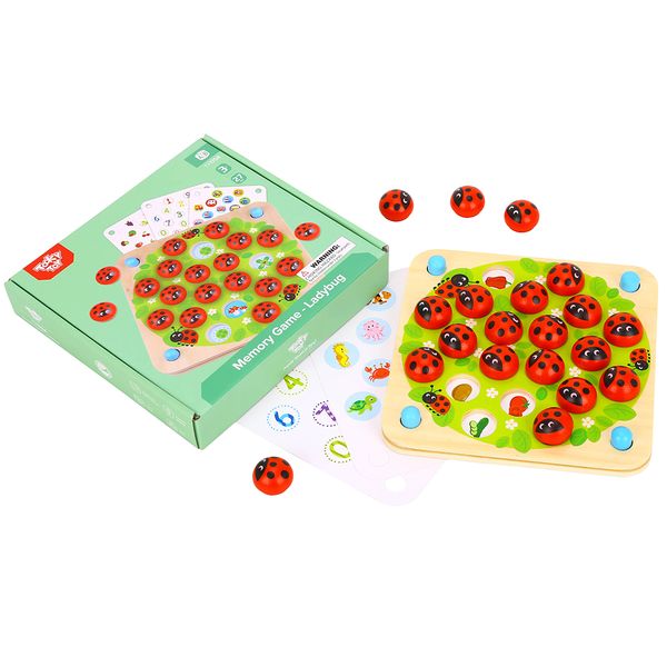TookyToy Ladybug Memory Game with Activity Cards