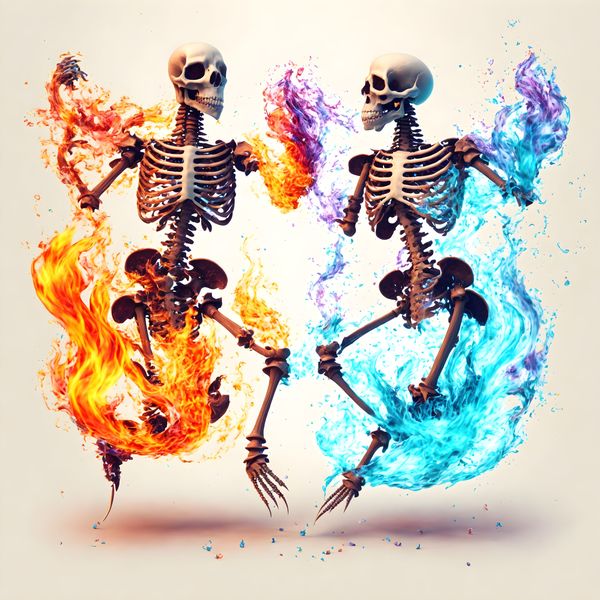 Canvas Wall Art - Fire &amp; Ice