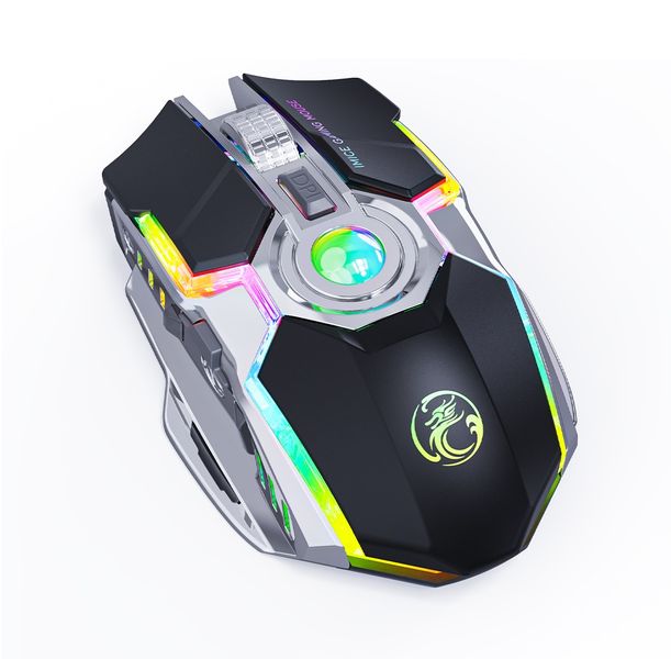 iMICE G7 Wireless Gaming Mouse - RGB Backlit, Rechargeable, Silent Clicks