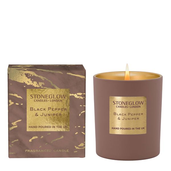 Black Pepper and Juniper Fragranced Candle