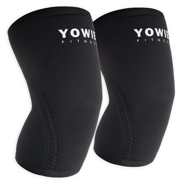 Yowie - Elbow Sleeve &amp; Compression Braces for Lifting - 1 Pair - Black