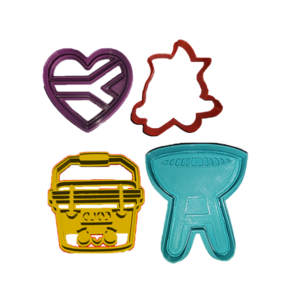 Fathers Day Braai Cookie Cutter Set