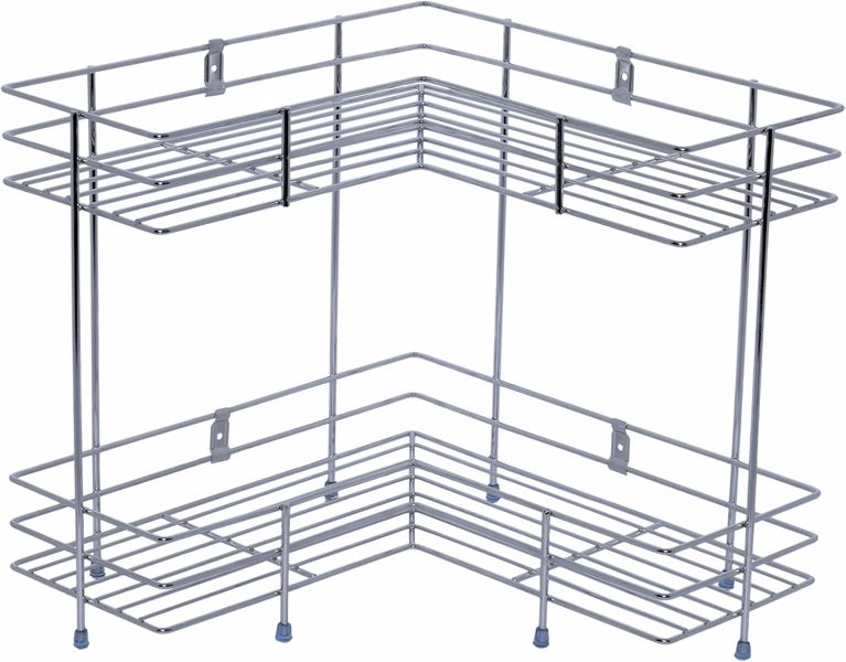 Sulfar 2 Layer Stainless Steel Trolley with Kitchen Dish Drying Rack