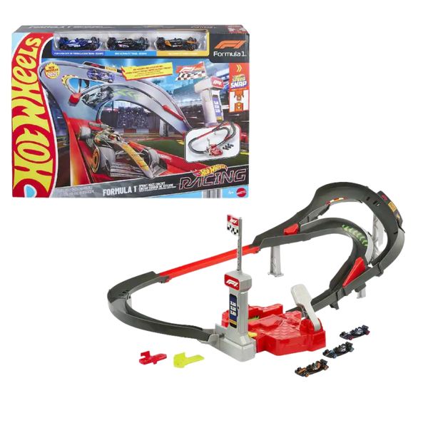 Hot Wheels-Racing Formula 1 Sprint Race Circuit- 3 F1 Cars