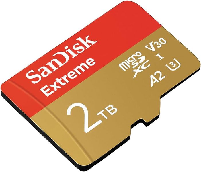 2TB Extreme microSDXC UHS-I Memory Card with Adapter - Up to 240MB/s
