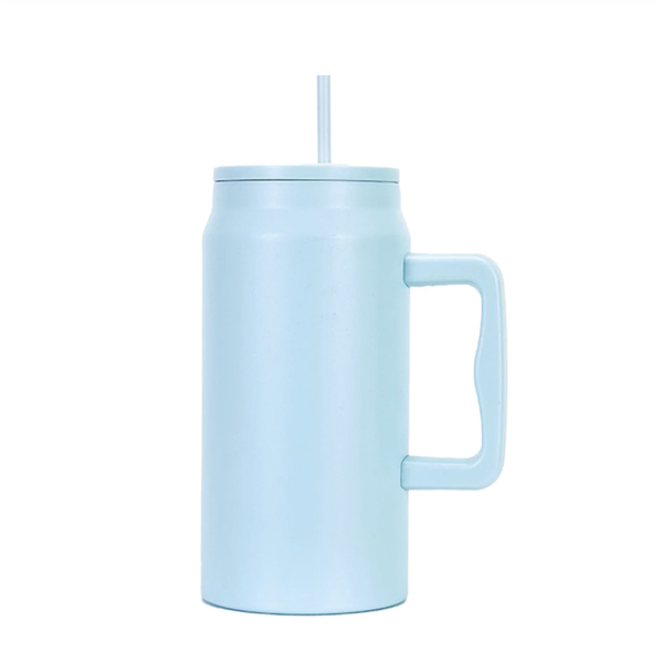 1.5L Thermal Insulated Travel Cup with Straw