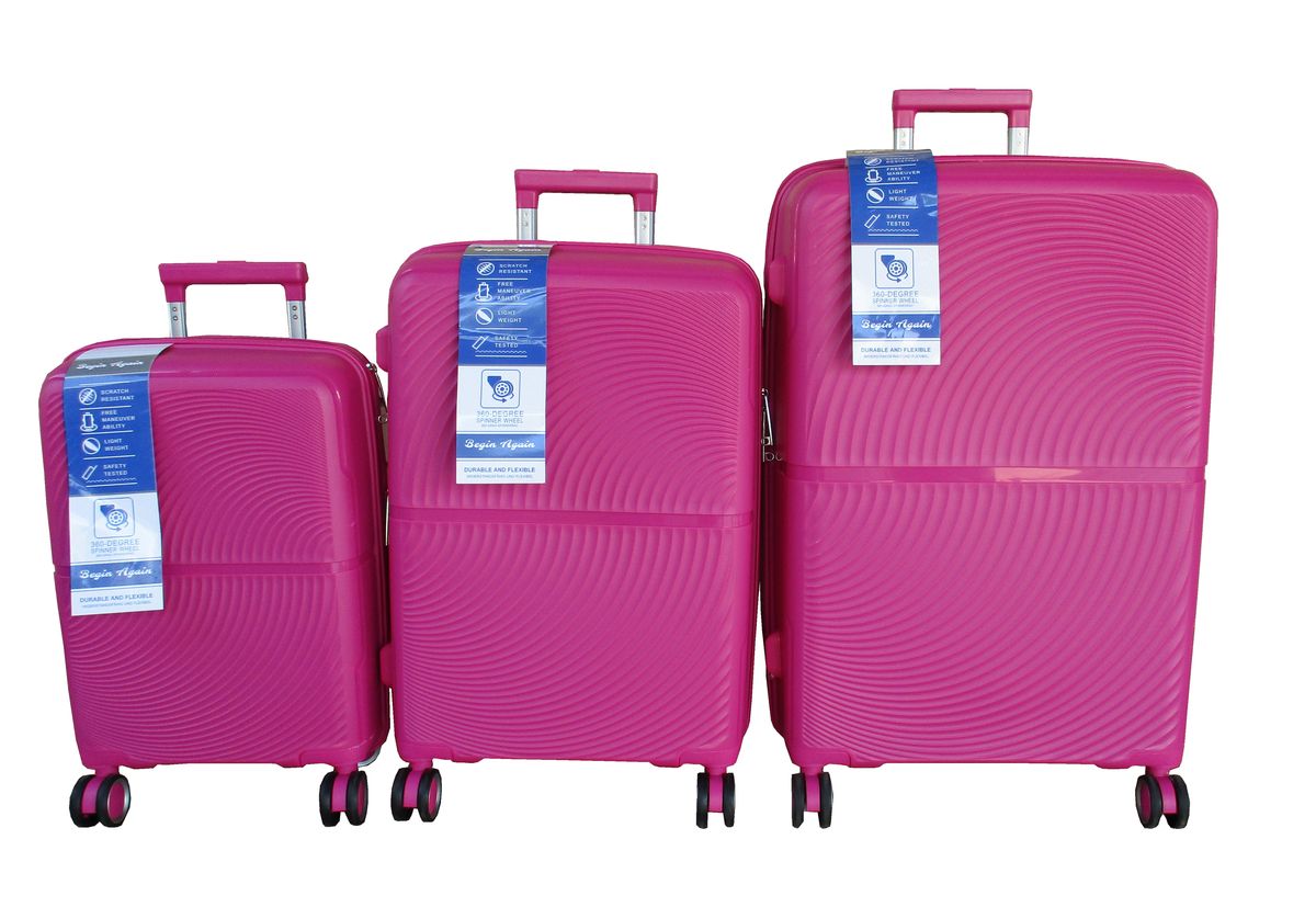 Unbreakable Travel Luggage 3 Piece Suitcases Spinner