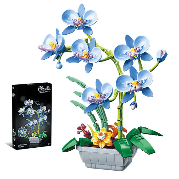 Botanicals Orchid Flowers Building Set, Artificial Plant for Home Décor