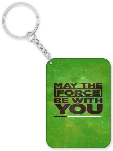 May The Force Be With You V2 Birthday Christmas Star Wars Gift Keyring